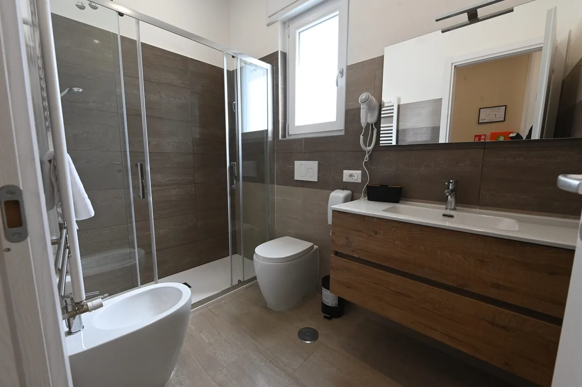 Bathroom with shower at Casa dei Venti